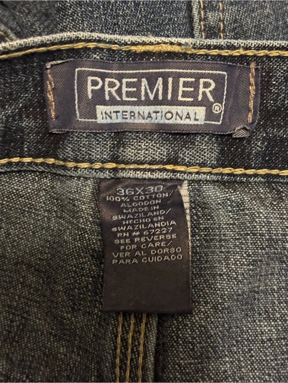 Vintage 90’s Relaxed Fit Skater Streetwear Men's Blue Denim Jeans Size 36x30